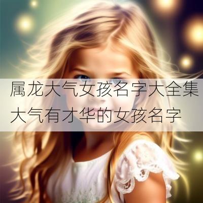 属龙大气女孩名字大全集 大气有才华的女孩名字