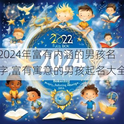 2024年富有内涵的男孩名字,富有寓意的男孩起名大全